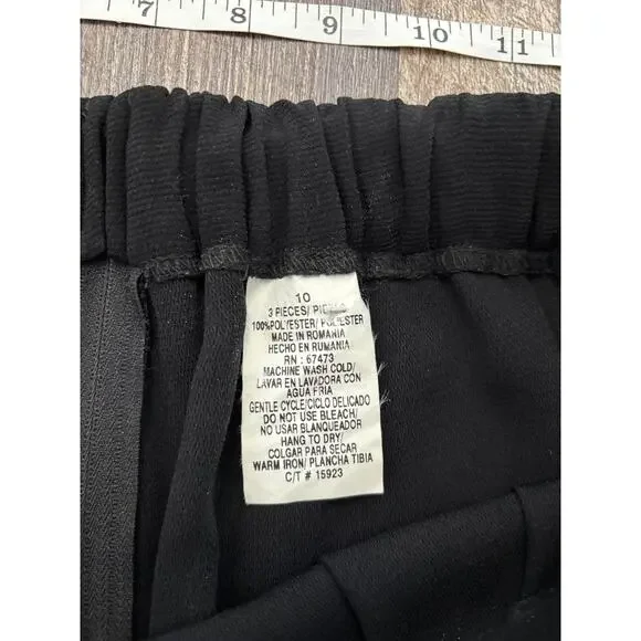 Danny & Nicole Women's 2 Piece Black Suit Set - Picture 8 of 10